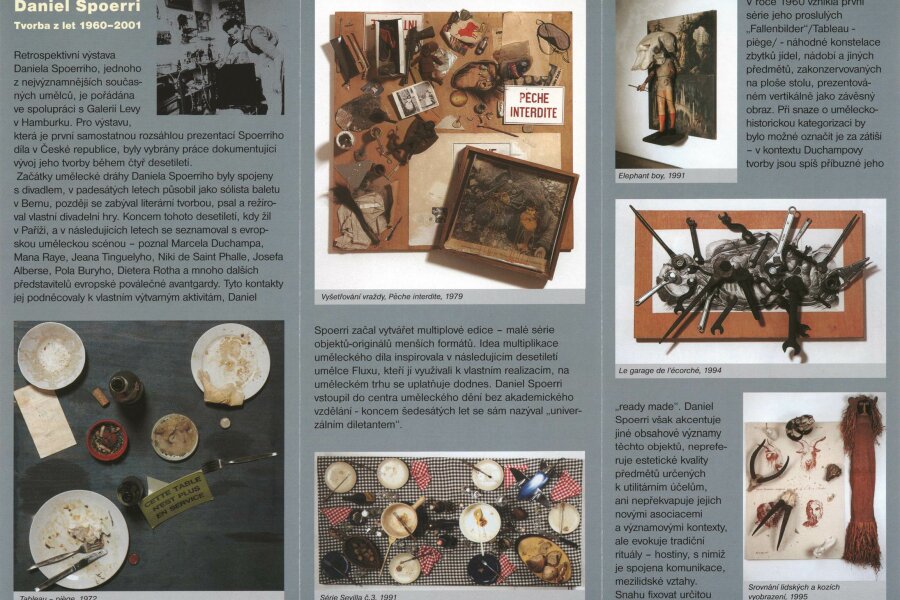 Daniel Spoerri Tvorba z let 1960 - 2001 leaflet